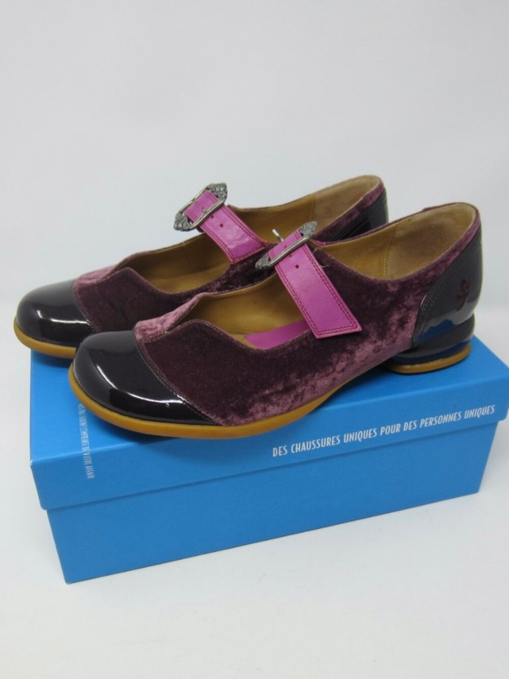 John Fluevog Fellowship Esser Flat Mary Janes with a Buckle